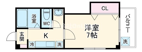 栗山マンションの物件間取画像